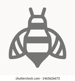 bee icon isolated sign symbol vector illustration - vector 