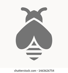 bee icon isolated sign symbol vector illustration - vector 