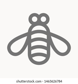 bee icon isolated sign symbol vector illustration - vector 