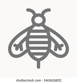 bee icon isolated sign symbol vector illustration - vector 