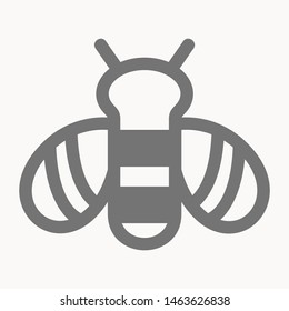 bee icon isolated sign symbol vector illustration - vector 