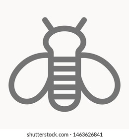 bee icon isolated sign symbol vector illustration - vector 