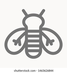 bee icon isolated sign symbol vector illustration - vector 