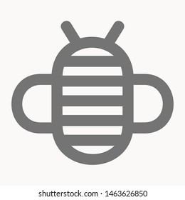 bee icon isolated sign symbol vector illustration - vector 