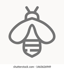bee icon isolated sign symbol vector illustration - vector 