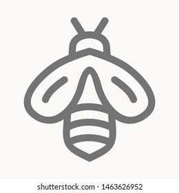 bee icon isolated sign symbol vector illustration - vector 