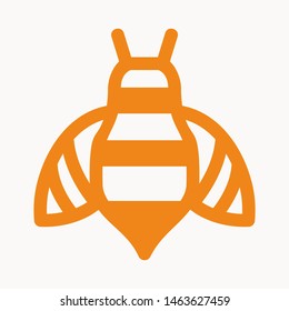 bee icon isolated sign symbol vector illustration - vector 