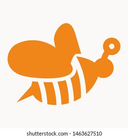 bee icon isolated sign symbol vector illustration - vector 
