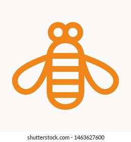 bee icon isolated sign symbol vector illustration - vector 