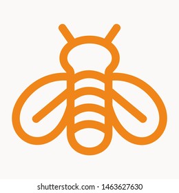 bee icon isolated sign symbol vector illustration - vector 