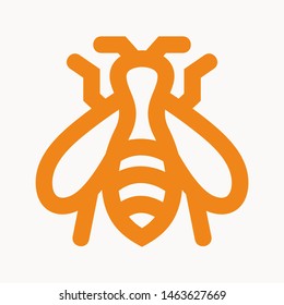 bee icon isolated sign symbol vector illustration - vector 