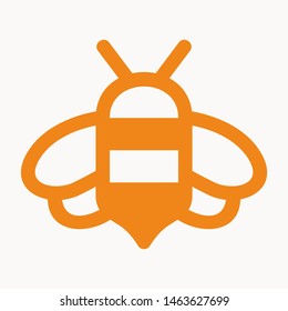 bee icon isolated sign symbol vector illustration - vector 