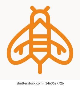 bee icon isolated sign symbol vector illustration - vector 