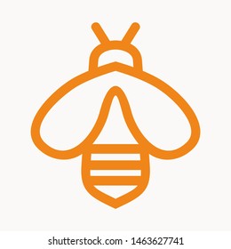 bee icon isolated sign symbol vector illustration - vector 