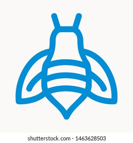 bee icon isolated sign symbol vector illustration - vector 