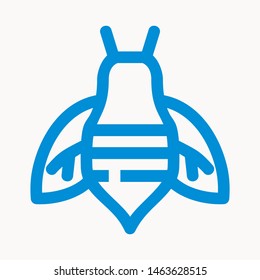 bee icon isolated sign symbol vector illustration - vector 