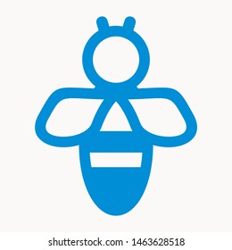 bee icon isolated sign symbol vector illustration - vector 