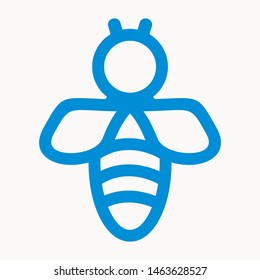 bee icon isolated sign symbol vector illustration - vector 