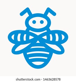 bee icon isolated sign symbol vector illustration - vector 
