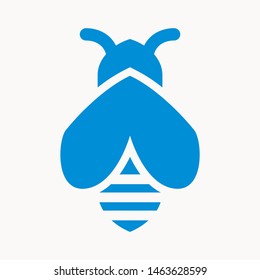 bee icon isolated sign symbol vector illustration - vector 