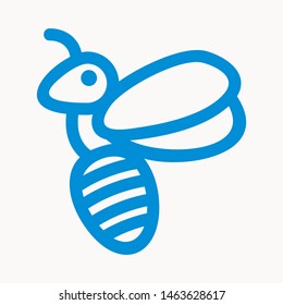 bee icon isolated sign symbol vector illustration - vector 