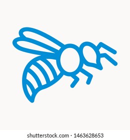 bee icon isolated sign symbol vector illustration - vector 