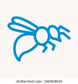 bee icon isolated sign symbol vector illustration - vector 