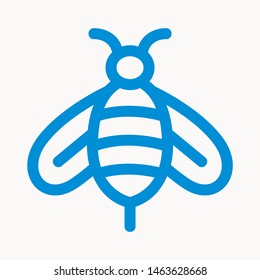 bee icon isolated sign symbol vector illustration - vector 