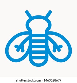 bee icon isolated sign symbol vector illustration - vector 