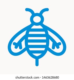 bee icon isolated sign symbol vector illustration - vector 