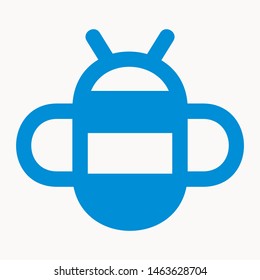bee icon isolated sign symbol vector illustration - vector 