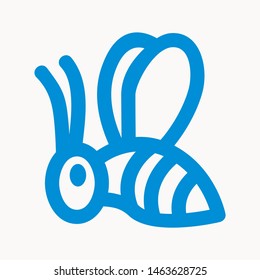 bee icon isolated sign symbol vector illustration - vector 