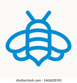 bee icon isolated sign symbol vector illustration - vector 