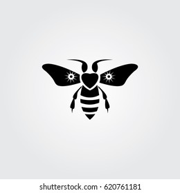 bee icon to logo animal