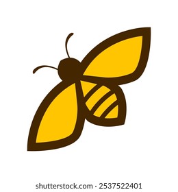 Bee icon logo design template