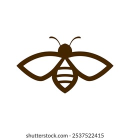 Modelo de design de logotipo de ícone de abelha