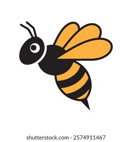Bee icon. bee logo, Honey bee vector illustration. bee symbol.