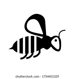 bee icon or logo isolated sign symbol vector illustration - high quality black style vector icons
