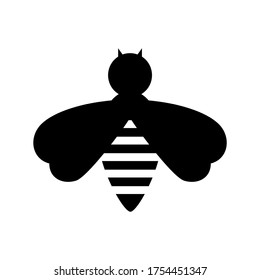 bee icon or logo isolated sign symbol vector illustration - high quality black style vector icons

