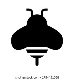 bee icon or logo isolated sign symbol vector illustration - high quality black style vector icons
