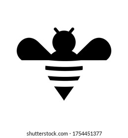 bee icon or logo isolated sign symbol vector illustration - high quality black style vector icons
