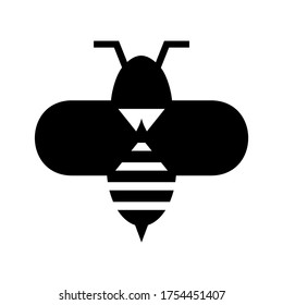 bee icon or logo isolated sign symbol vector illustration - high quality black style vector icons
