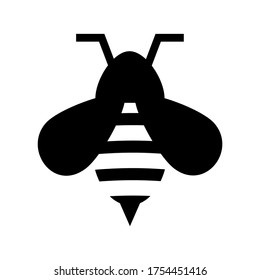 bee icon or logo isolated sign symbol vector illustration - high quality black style vector icons
