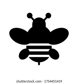 bee icon or logo isolated sign symbol vector illustration - high quality black style vector icons
