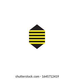 Bee icon logo vector concept design



B
