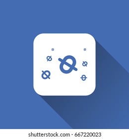 bee icon with long shadow