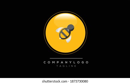 BEE Icon monogram letter text alphabet logo design