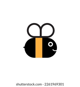 icono de abeja sobre fondo blanco