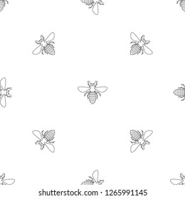 Bee icon. Outline illustration of bee vector icon for web design isolated on white background