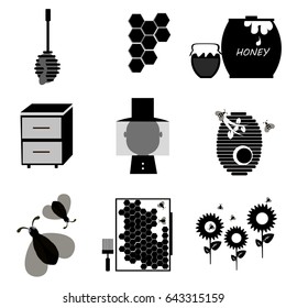 bee icon set